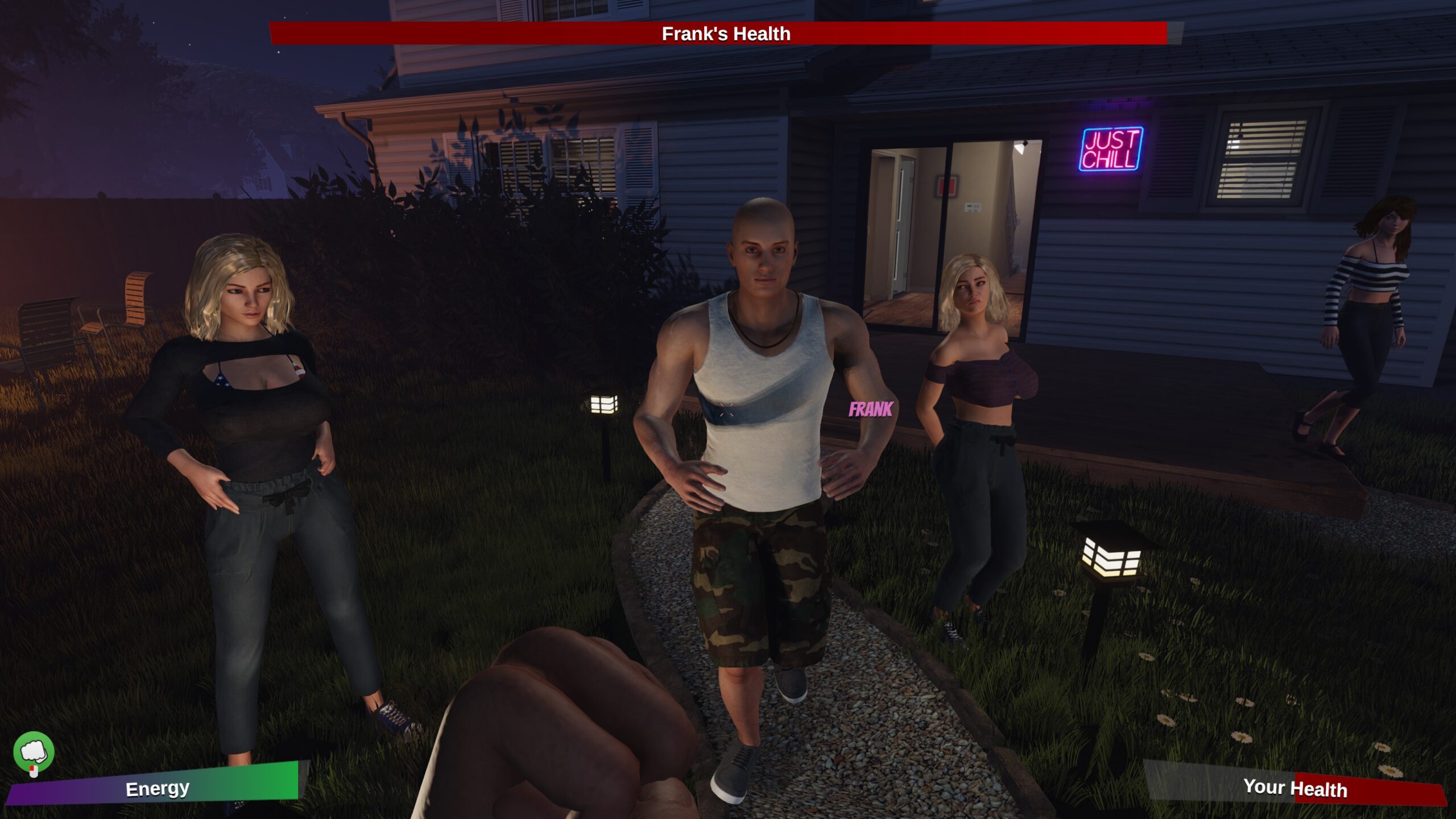 House party gameplay unconcerned